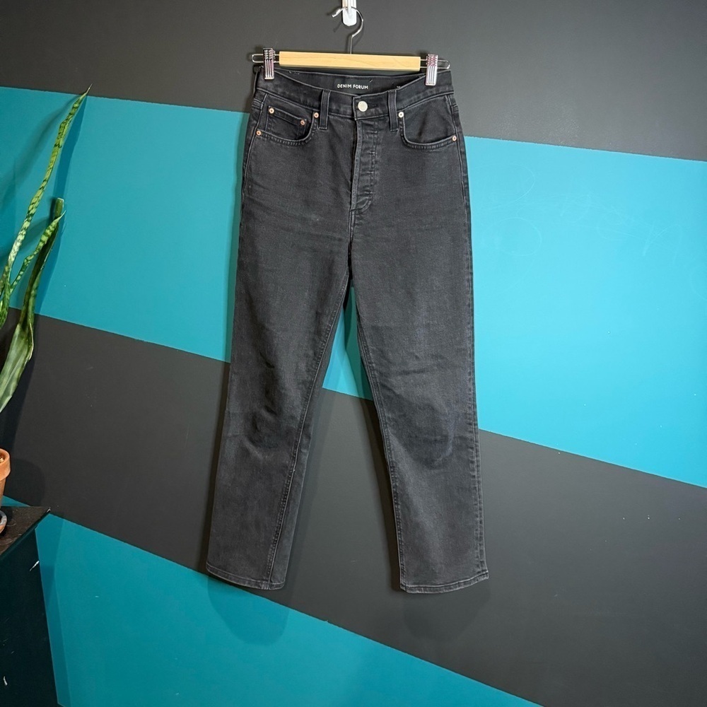 Denim Forum The Arlo High Rise Straight 28L Organic Cotton